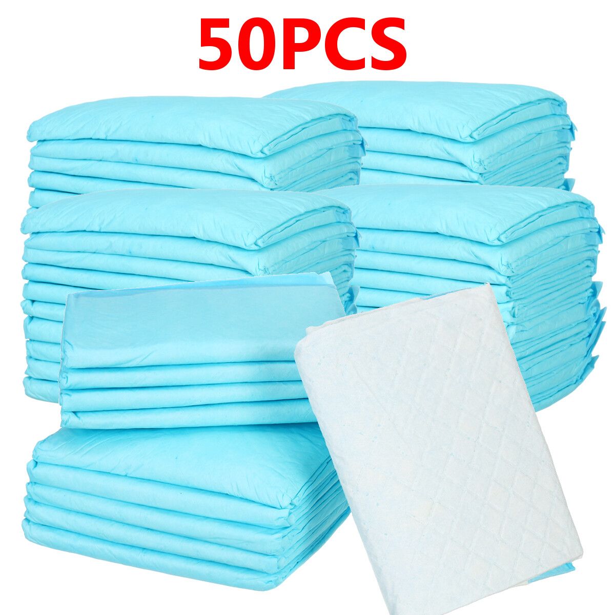 50Pcs Pet Disposable Diaper Dog Doggy Cat Diapers Nappy Pads Paper Mat