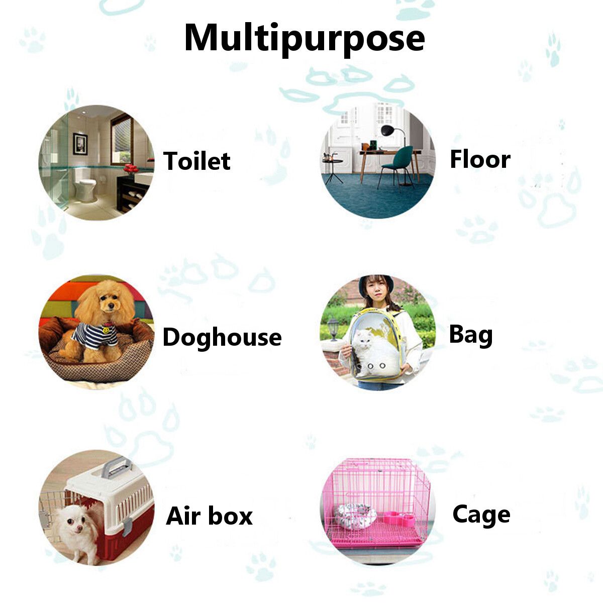 50Pcs Pet Disposable Diaper Dog Doggy Cat Diapers Nappy Pads Paper Mat