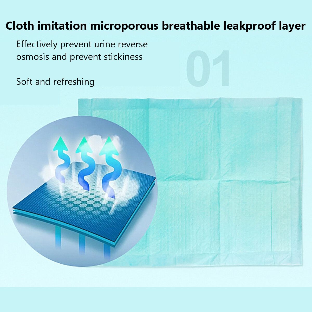 50Pcs Pet Disposable Diaper Dog Doggy Cat Diapers Nappy Pads Paper Mat