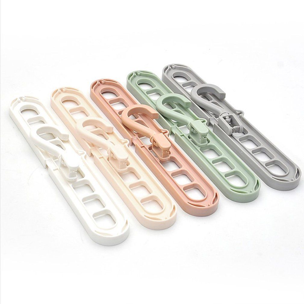 Rotating Nine-Hole Hanger Multi-Function Multi-Layer Folding Magic Hanger
