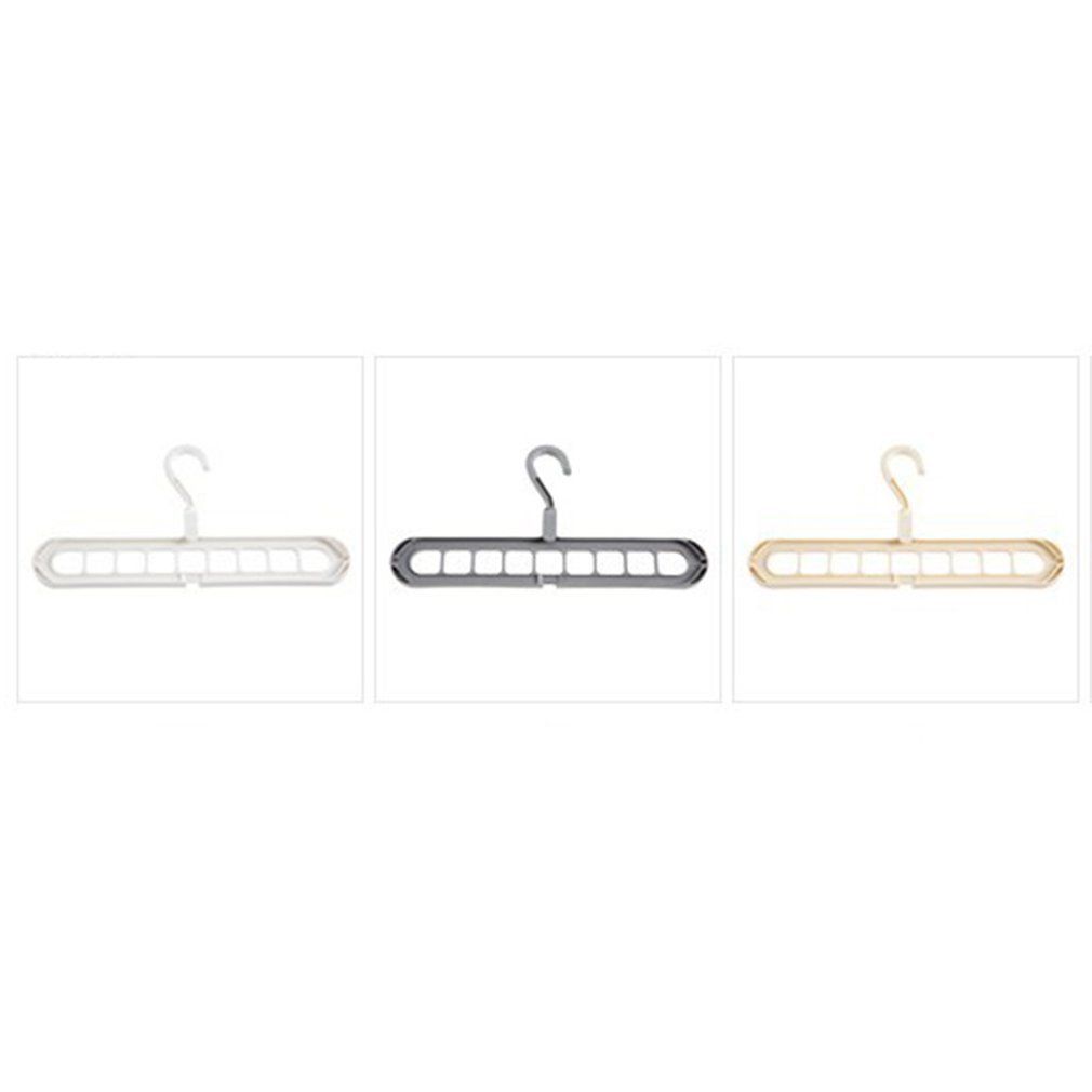 Rotating Nine-Hole Hanger Multi-Function Multi-Layer Folding Magic Hanger