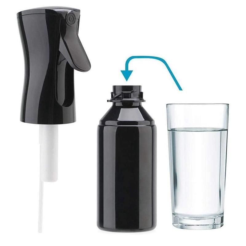 Hair Spray Bottle, Continuous Spray Water Bottle Spray Bottle Aerosol Mist Sprayer Sprayer-150 Ml, Black