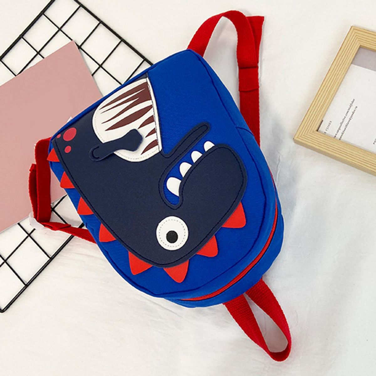 Cartoon Shoulder Bag Schoolbag Backpack Bags For Kids Toddler Blue