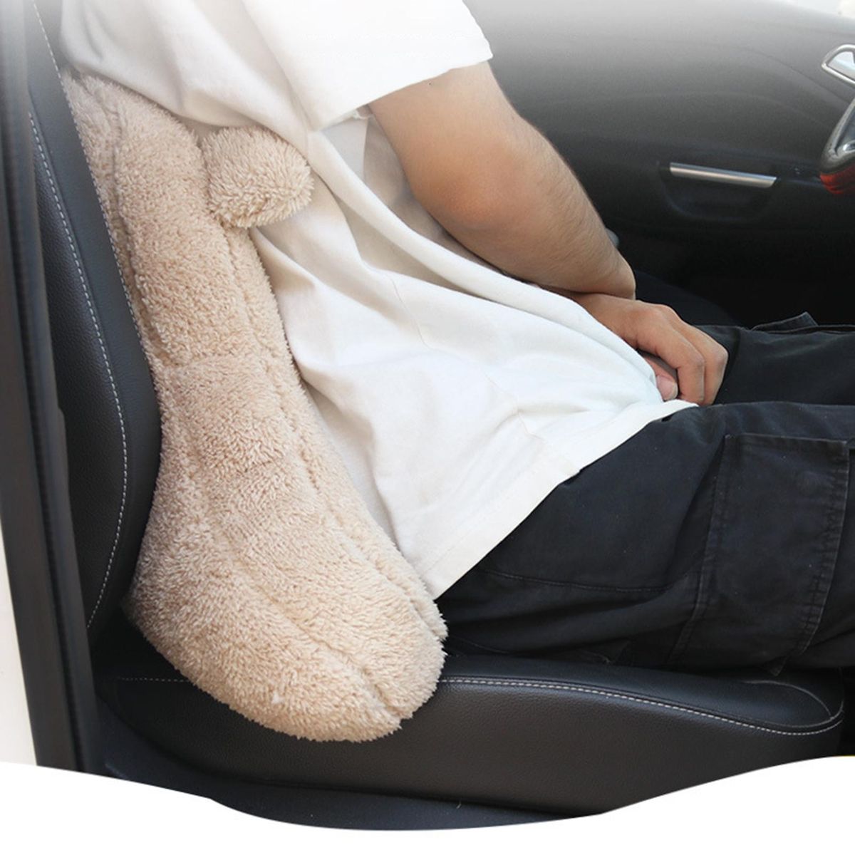 Lumbar Pillow Back Neck Seat Pillow Khaki