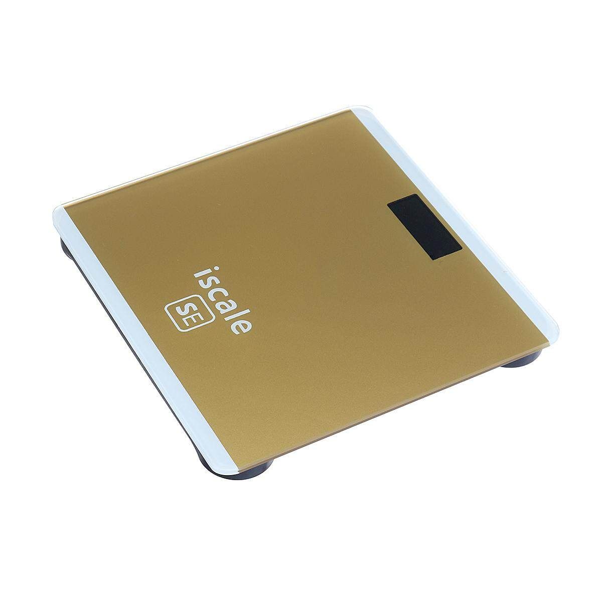 400lb/180kg LCD Electronic Digital Body Weight Scale Bathroom Gold Luxury Gold Color