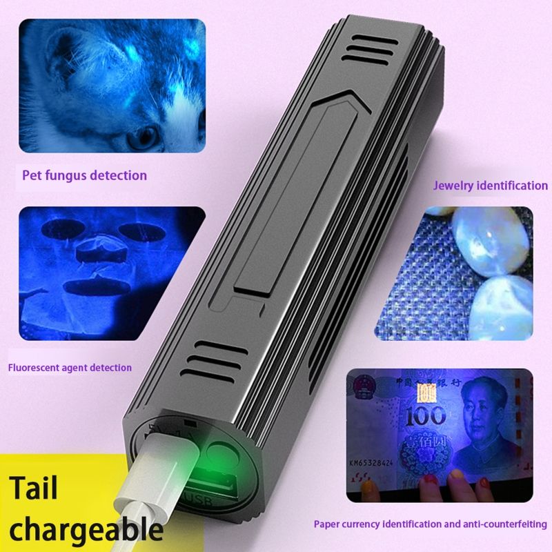Black Light UV Flashlight Dry Stains Bed Bug On Carpets Waterproof Convenient Drop