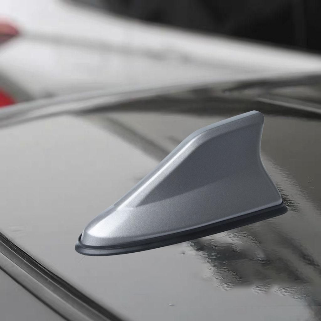 Shark Fin Antenna Universal Car Decorative Waterproof Auto Radio Gray