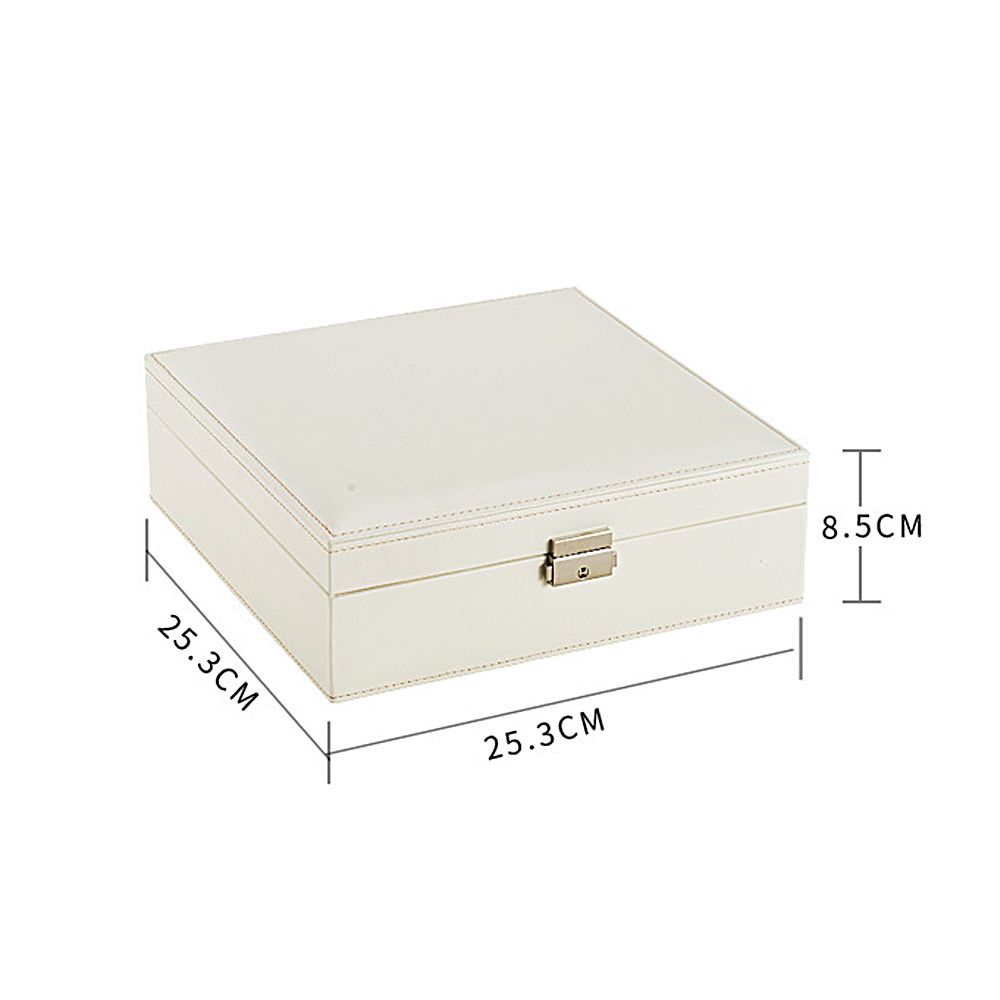 Jewelry Box Earring Ring Necklace Storage Organizer With
