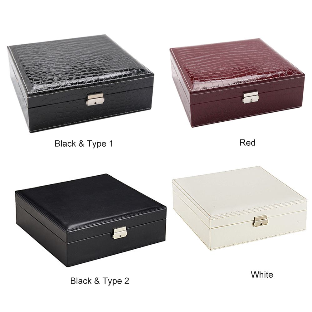 Jewelry Box Earring Ring Necklace Storage Organizer With