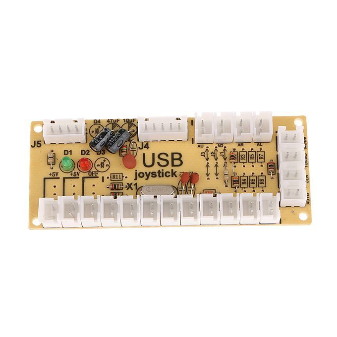 Arcade DIY Kits USB  With PC Joystick 5 Pin  10 Push White