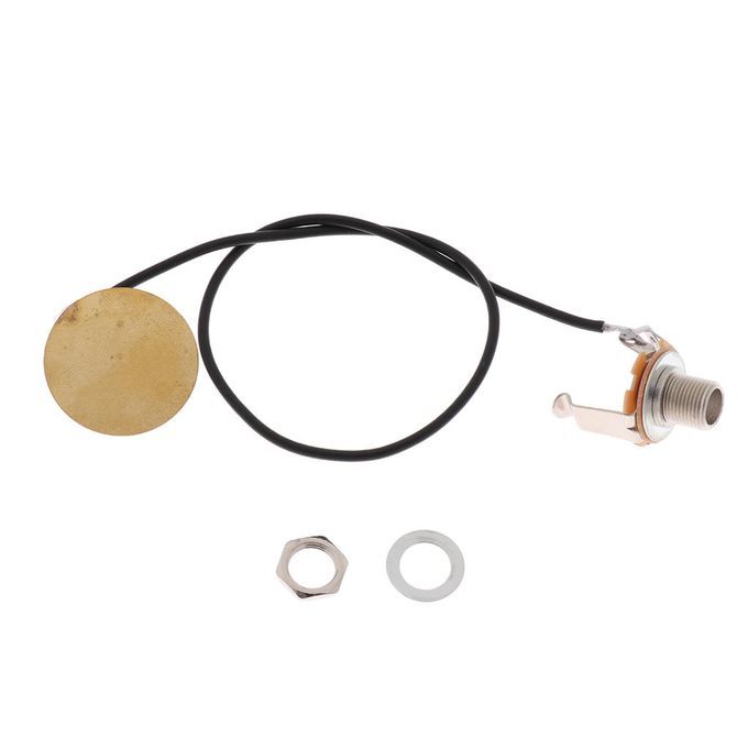 Violin Fiddle Pickup Piezo Transducer Prewired Amplifier For Violinsit