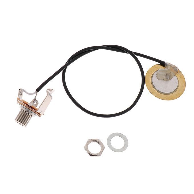 Violin Fiddle Pickup Piezo Transducer Prewired Amplifier For Violinsit