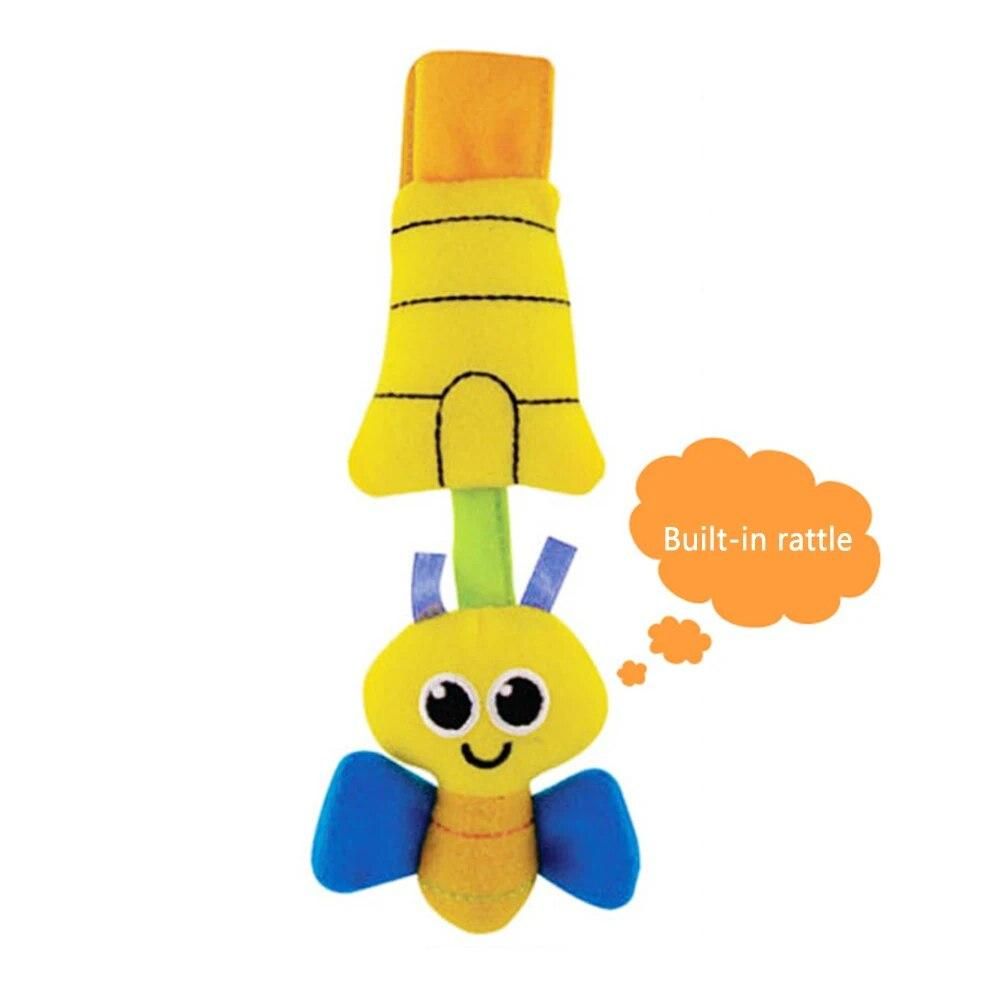 Multifunctional Cartoon Style Bed Hanging Bed Bell Baby Stroller Hanging With Rattle Bed Hanging Lovely Shape Plush Fabric
