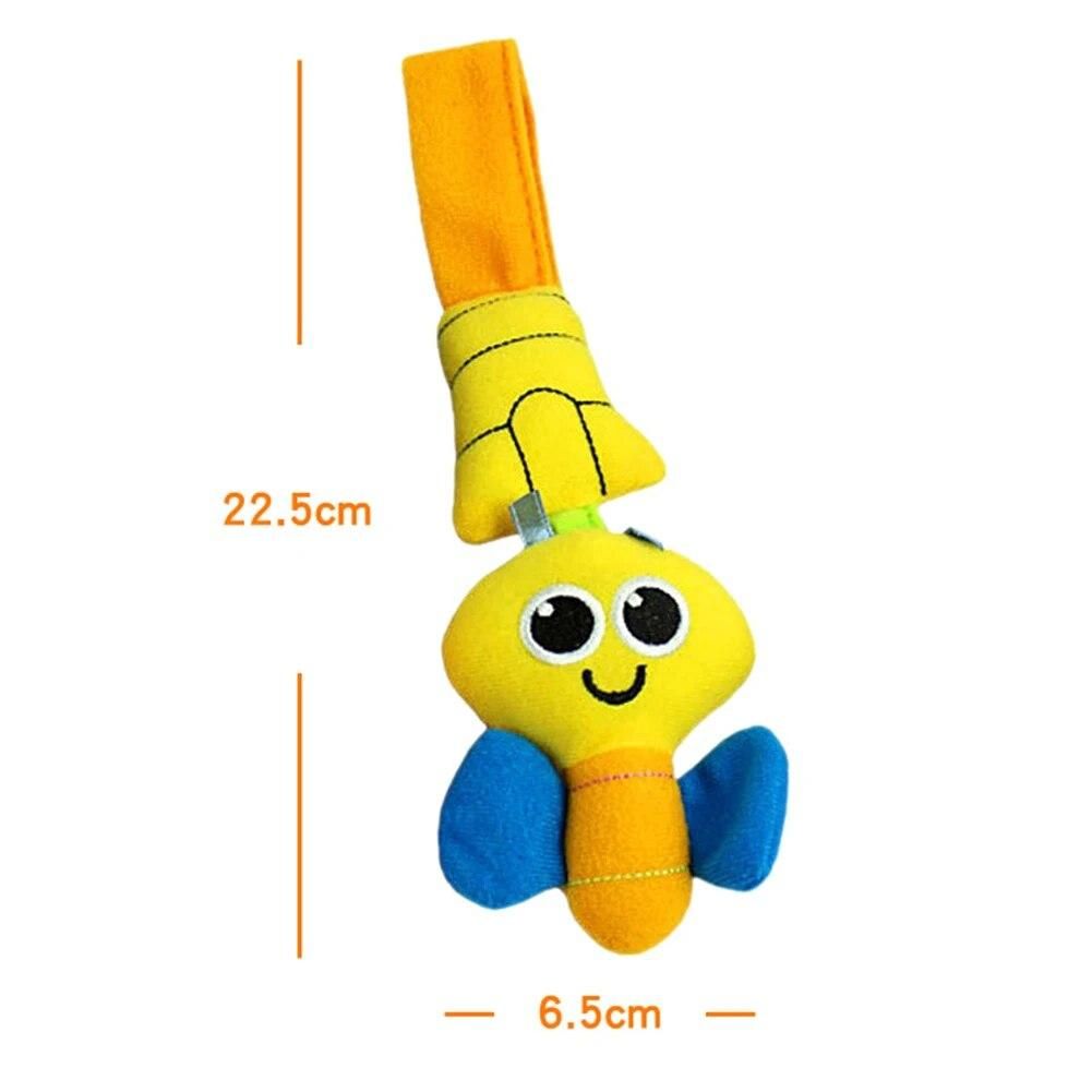 Multifunctional Cartoon Style Bed Hanging Bed Bell Baby Stroller Hanging With Rattle Bed Hanging Lovely Shape Plush Fabric