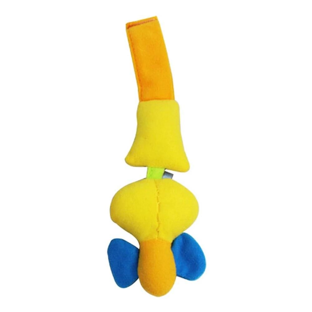 Multifunctional Cartoon Style Bed Hanging Bed Bell Baby Stroller Hanging With Rattle Bed Hanging Lovely Shape Plush Fabric