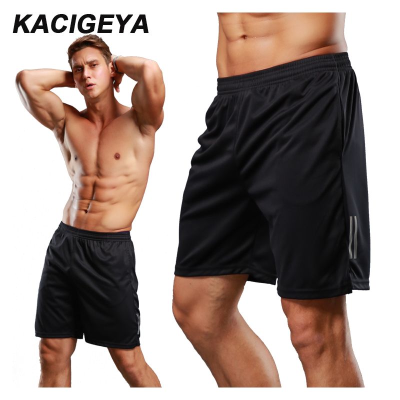 Running Shorts Mens Summer Plus Size XS-3XL Compression Quick Dry Mesh Fitness Sport Shorts With Pocket Workout Basketball-black