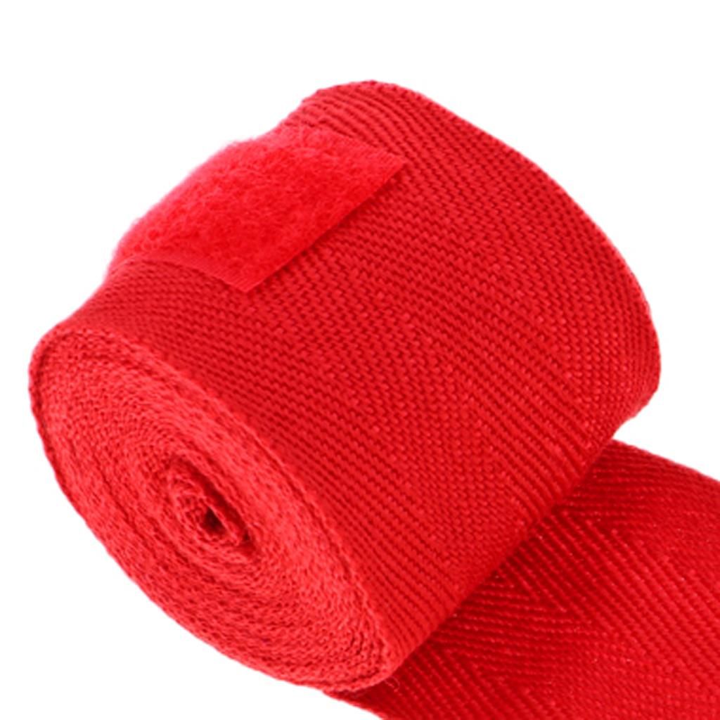 Boxing Bandages Hand Bandages With Thumb Loop For Martial Arts Red