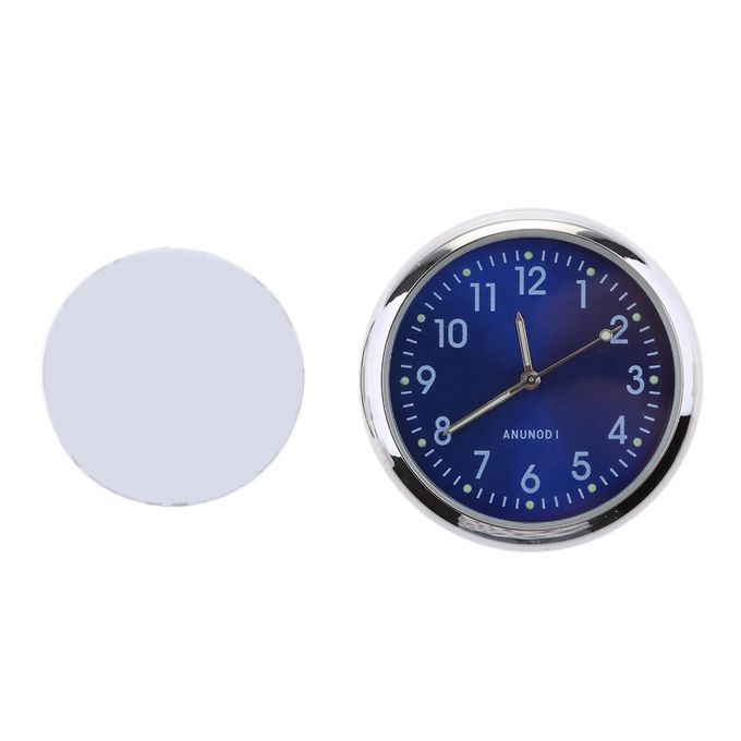Car Dashboard Clock Classic Table Quartz Clock Stick Fluorescent Blue