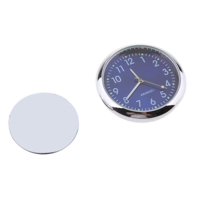 Car Dashboard Clock Classic Table Quartz Clock Stick Fluorescent Blue