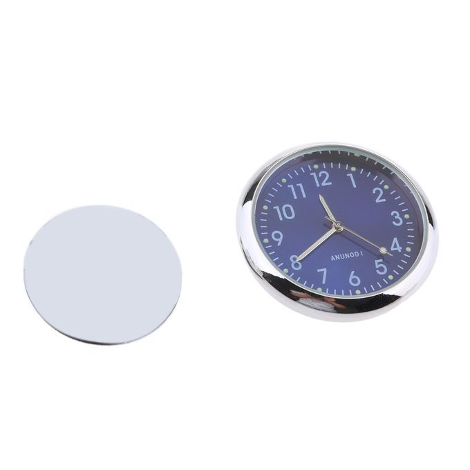 Car Dashboard Clock Classic Table Quartz Clock Stick Fluorescent Blue