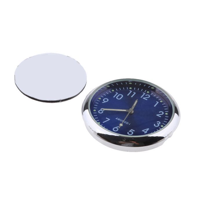 Car Dashboard Clock Classic Table Quartz Clock Stick Fluorescent Blue