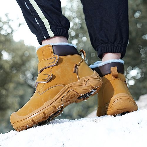 Boys, Girls And Children's Casual Trend Snow Boots-Yellow