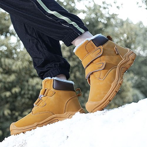 Boys, Girls And Children's Casual Trend Snow Boots-Yellow