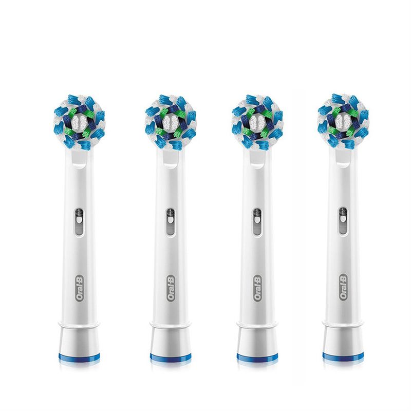 Floss Action Electric Toothbrush Replacement Brush Heads Refill 16 Degree Cross Bristle Design Remove Daily Plaque Deeply(1 Piece EB50 Head)