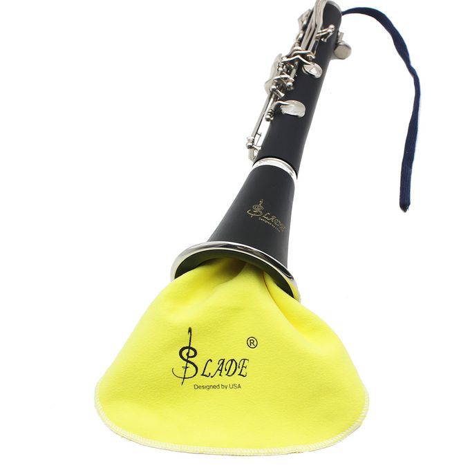 Cleaning Cloth For Sax Flute Clarinet Wind Music Instrument Yellow