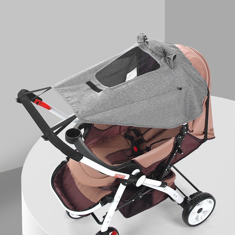 Accessoires De Poussette Pour Bebe, Housse Pare-soleil En Fil Doux Et Respirant, Panier De Protection Solaire Pour Bebe, Couverture De Poussette, Moustiquaire Pour Poussette GY Stroller Sunshade