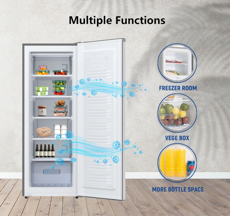 180 Litres Upright Freezer (BDL-180HC) - Silver