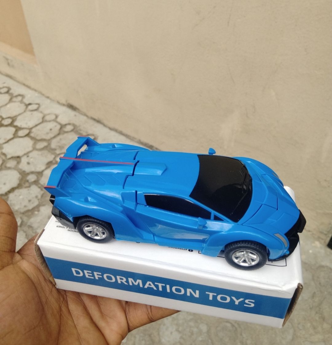 Car Inertial Transformer Robots Toy -Dark Blue