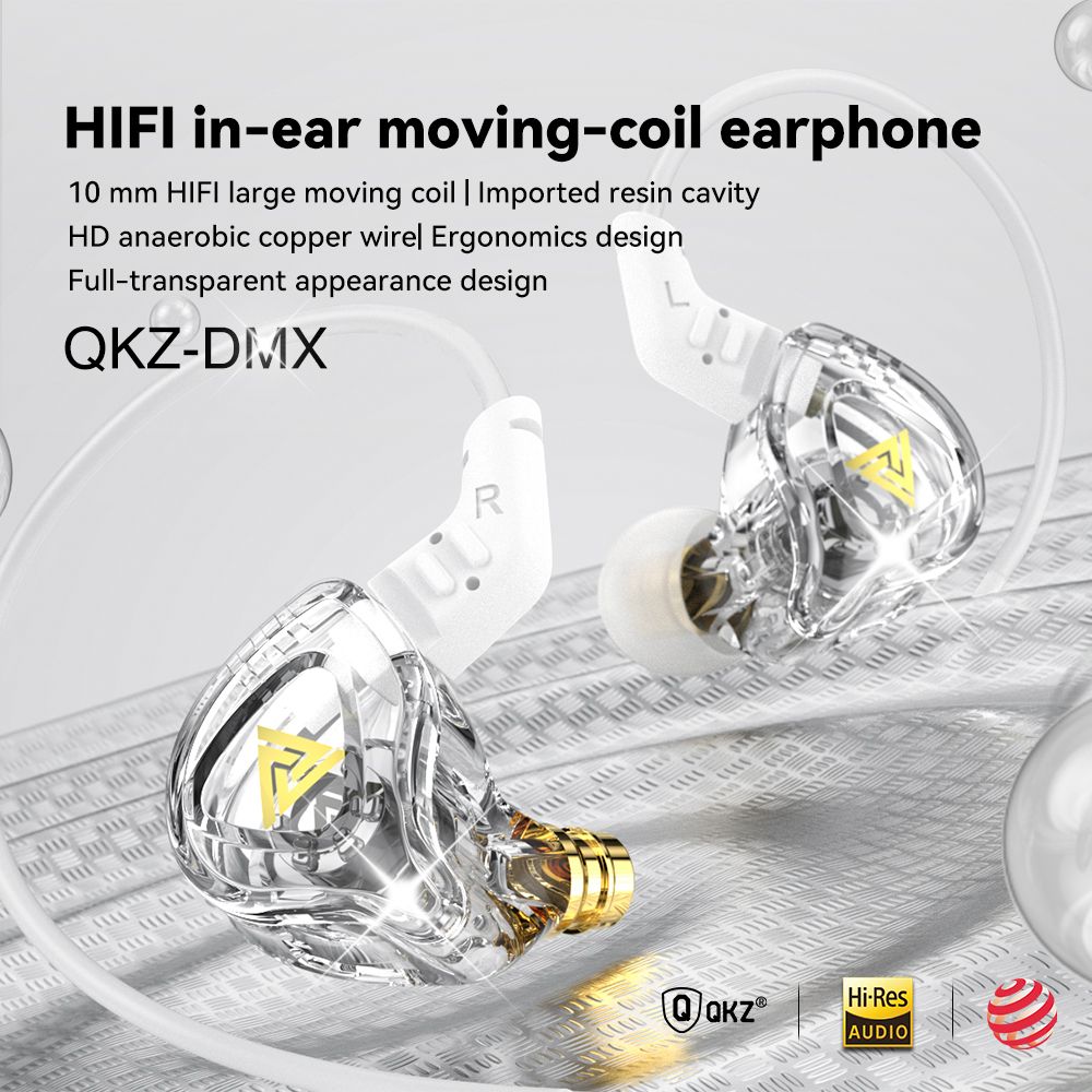 AK6-DMX In-Ear Earphone 3.5mm HIFI Bass With Mic