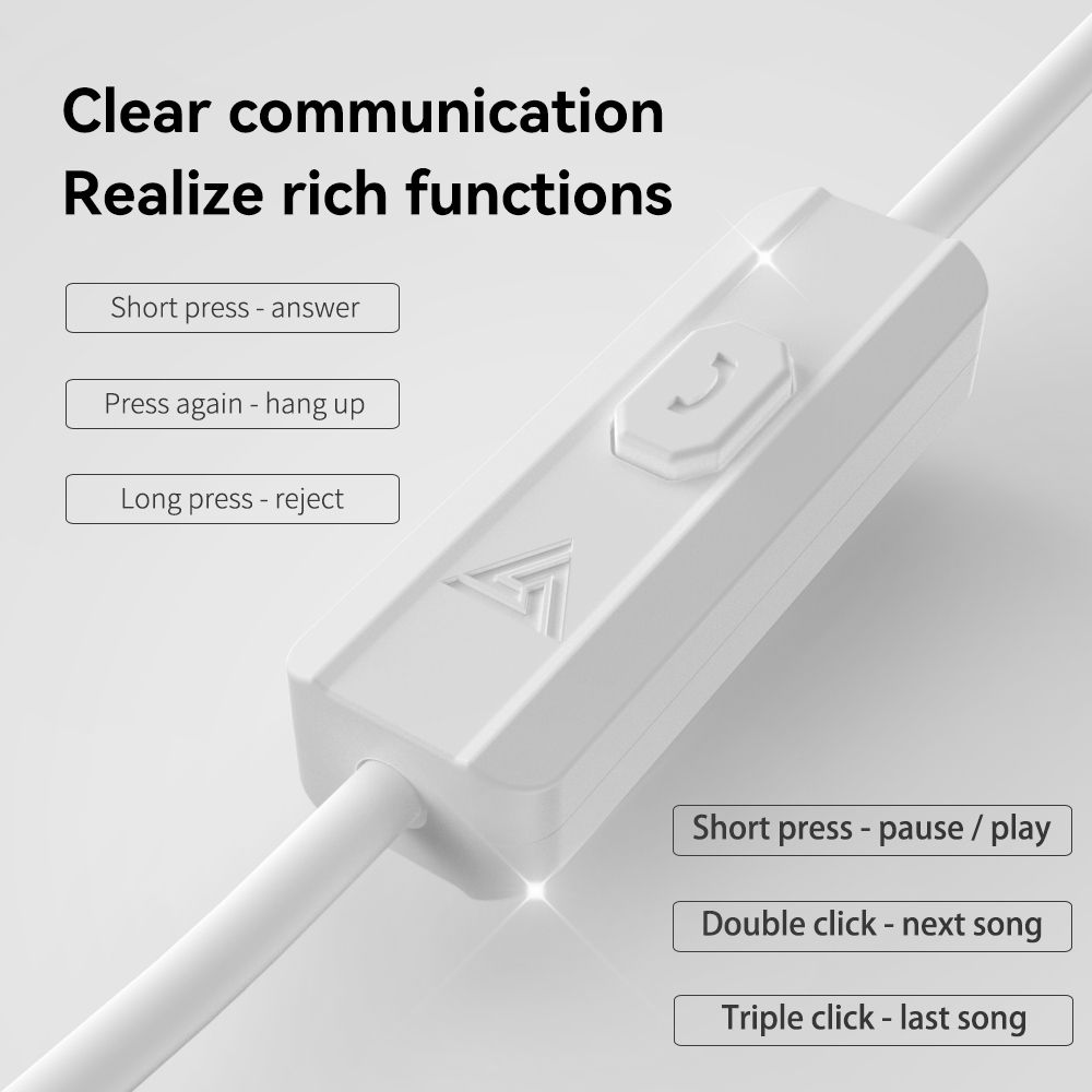 AK6-DMX In-Ear Earphone 3.5mm HIFI Bass With Mic