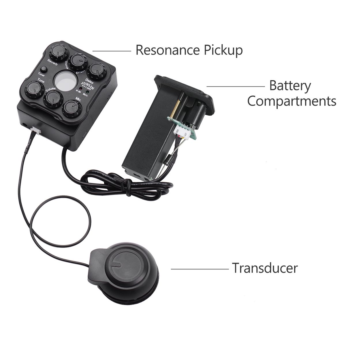 Acoustic Guitar Pickup Resonance Pickups Preamp System With