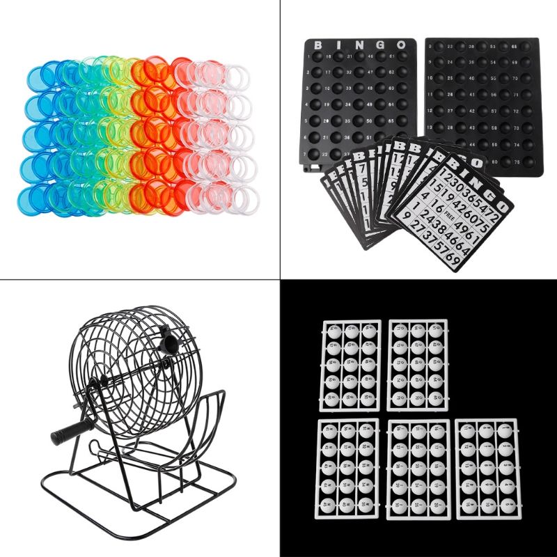 OOTDTY 2018 Bingo Game Set Numbers Picking Lucky Machine Fun Family Party New Deluxe With Package