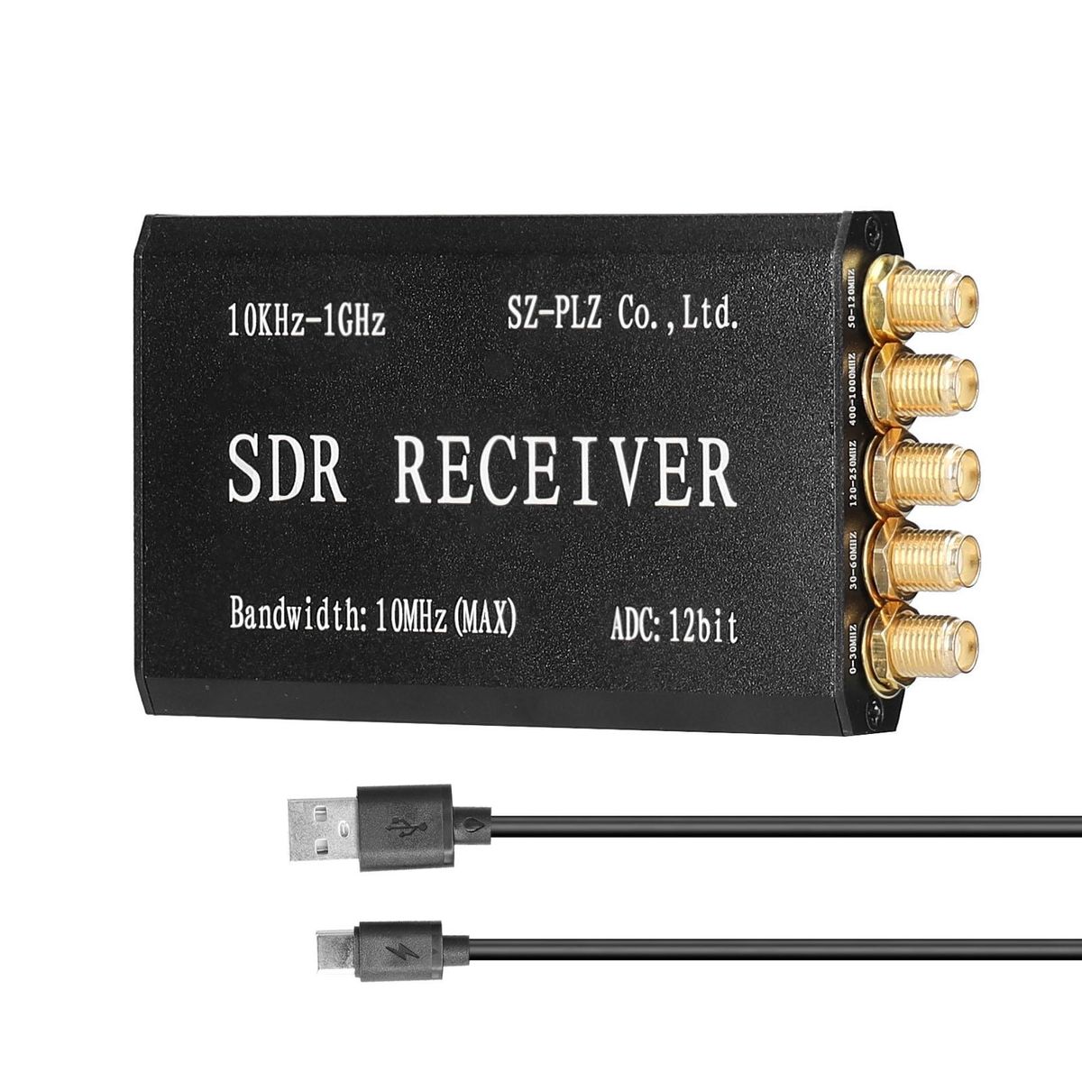 Msi2500 Msi001 Simplified Software Defined Radio Reciver 10kHz-1GHz Amateur Radio Receiving Moudle Circuit DIY Electronic Accessories with Metal Housing