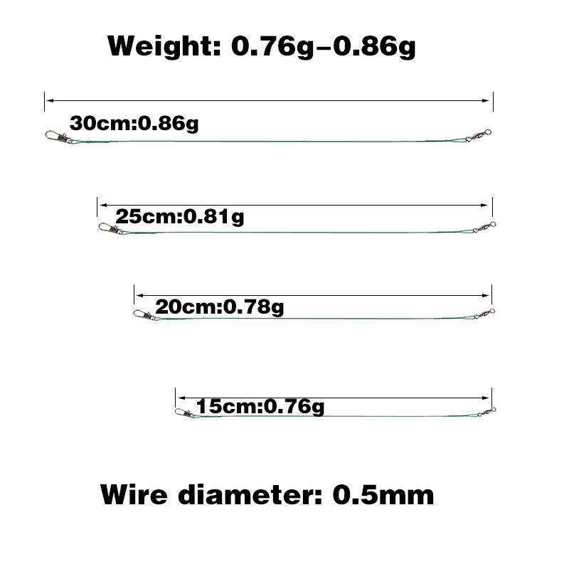Pcs 2 25cm Lot Leadcore Cm With Fishing Leash 30 20 Fishing Line 15 20 Fishing / Swivel Steel Olta Accessory Cm Cm Colors Leads