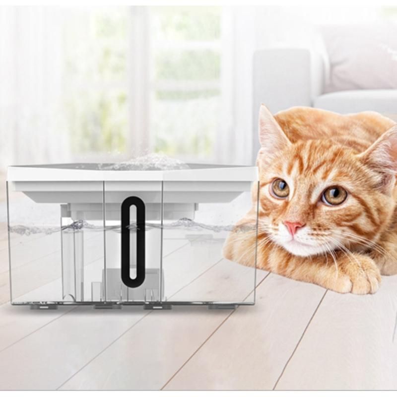 DUDU PET Dog,Cat Water Fountain,Automatic Drinking Fountain,Dog Water Dispenser,Ultra Quiet Automatic Pet Water Dispenser with Adjustable Water Flow and Activated Carbon