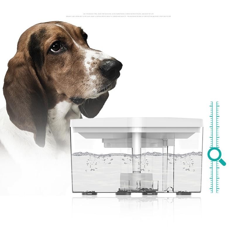 DUDU PET Dog,Cat Water Fountain,Automatic Drinking Fountain,Dog Water Dispenser,Ultra Quiet Automatic Pet Water Dispenser with Adjustable Water Flow and Activated Carbon