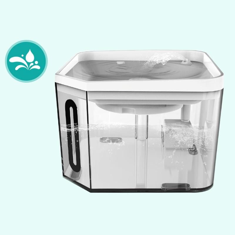 DUDU PET Dog,Cat Water Fountain,Automatic Drinking Fountain,Dog Water Dispenser,Ultra Quiet Automatic Pet Water Dispenser with Adjustable Water Flow and Activated Carbon