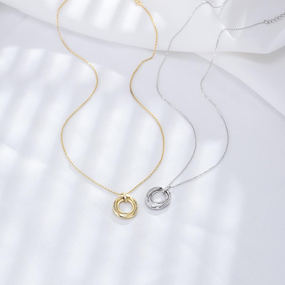 S925 Sterling Silver Diamond-Studded Necklace Women's Retro Affordable Luxury Advanced Sim
