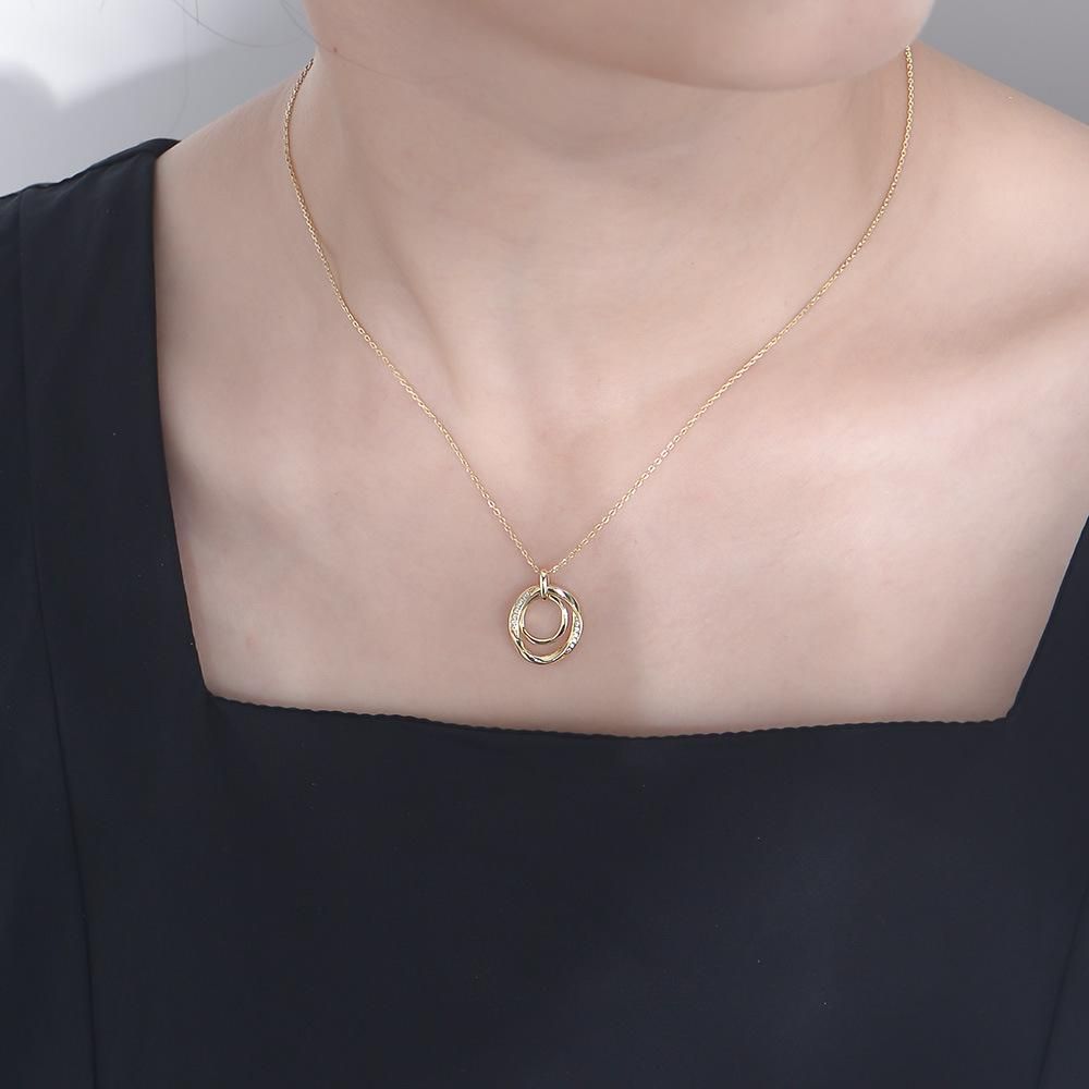 S925 Sterling Silver Diamond-Studded Necklace Women's Retro Affordable Luxury Advanced Sim