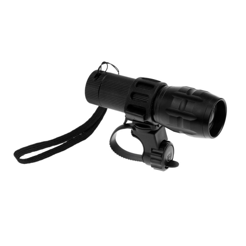 Flashlight Bike Mount For Light - 360 Degree Adjustable