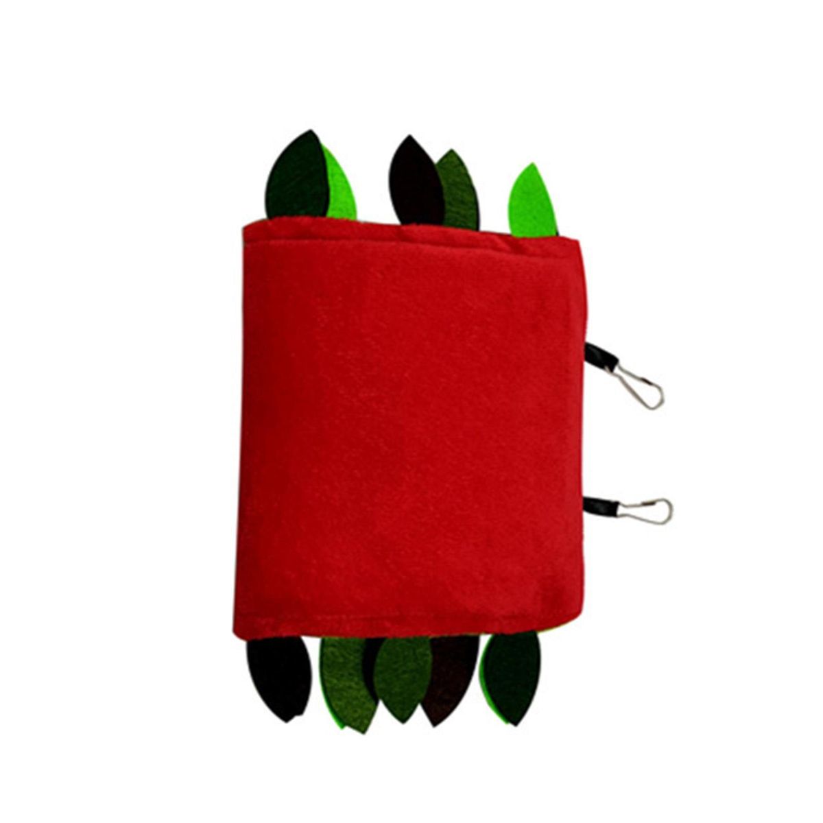 5Pcs Hamster Hammock Leaf Wood Design Small Animal Hammock Tunnel Red