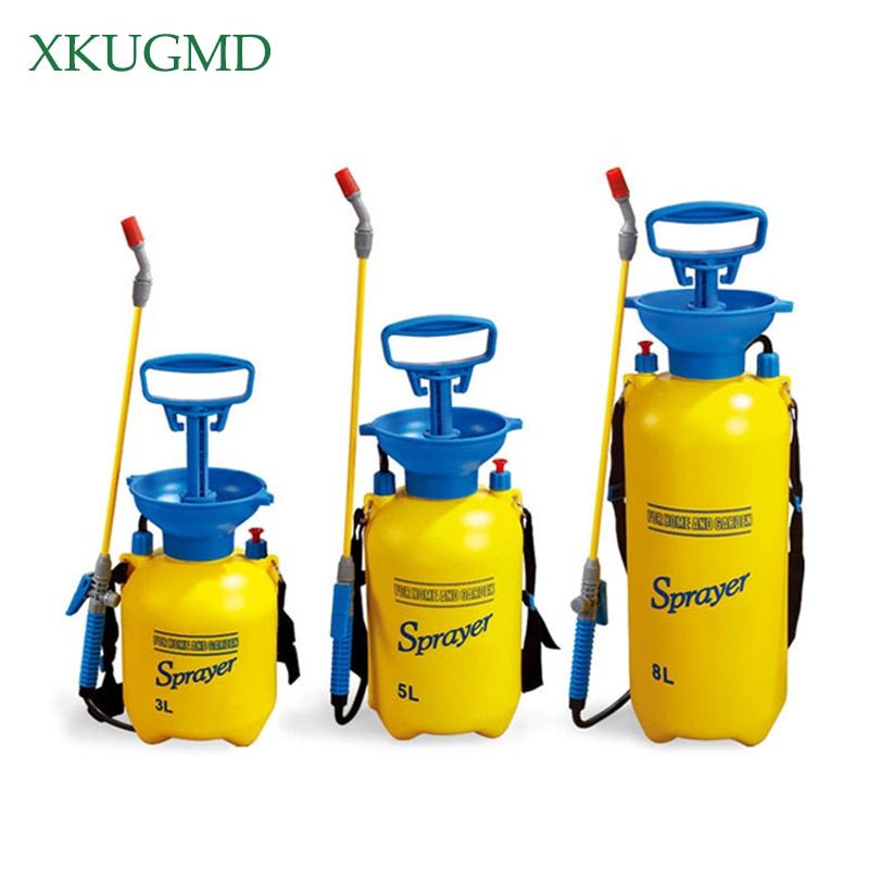 Pressure Sprayer Compressed Air Spray Garden Sprayer Pump Hand Pressure Watering Spray Garden Irrigation Car Clean 5L Copper Spray Bar