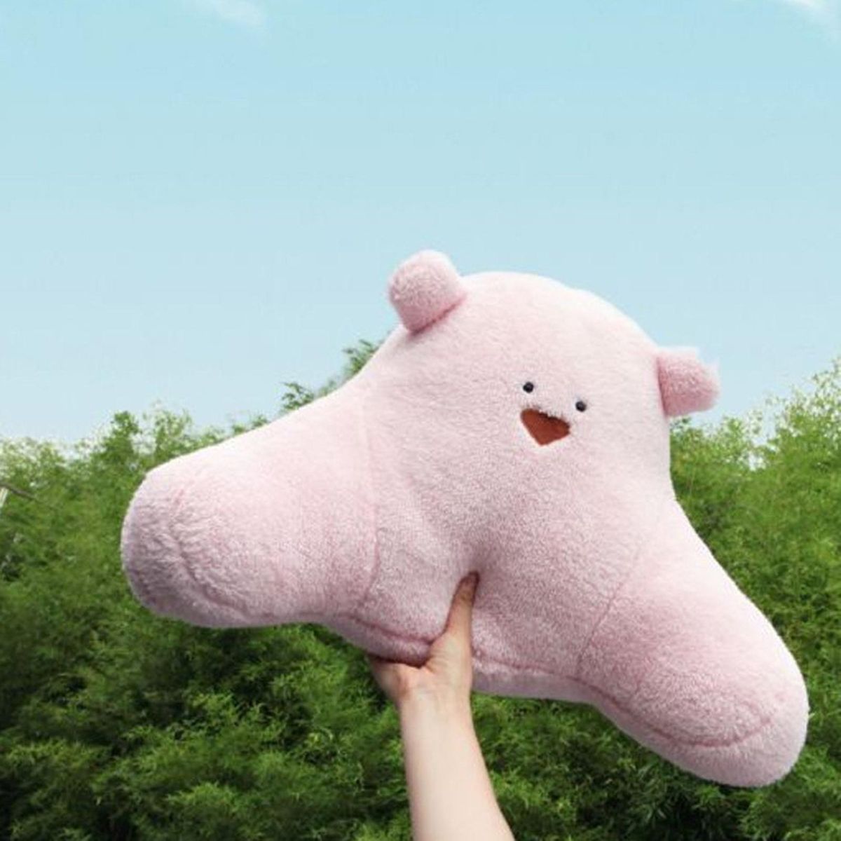 Lumbar Pillow Back Neck Seat Pillow Pink