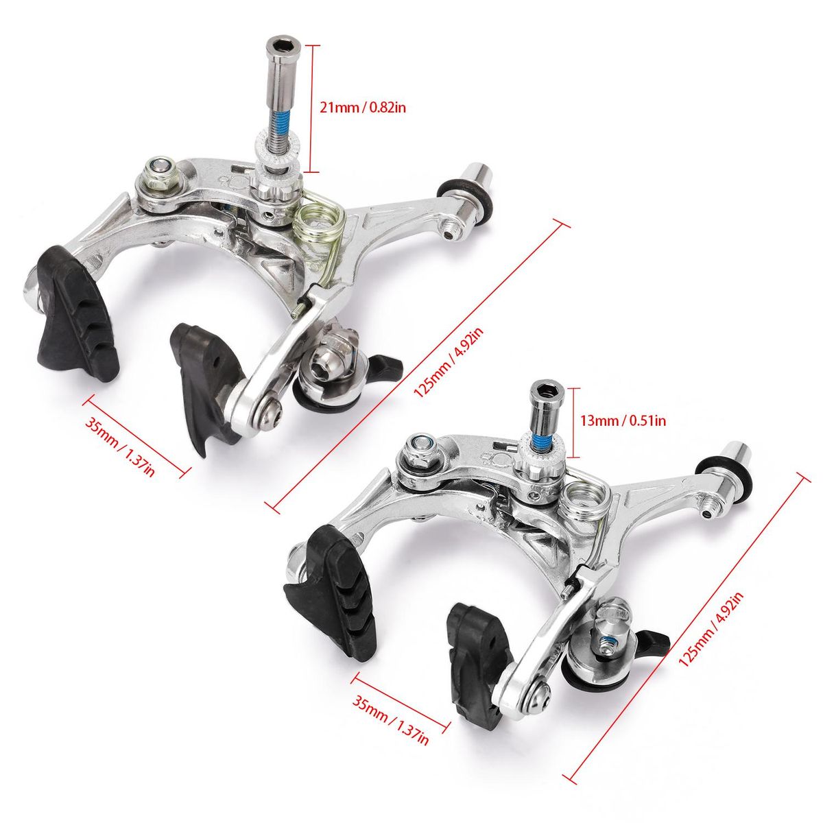 Bicycle Road Bike Brake Dual Pivot Caliper Brake for Road Bike Front Rear Caliper