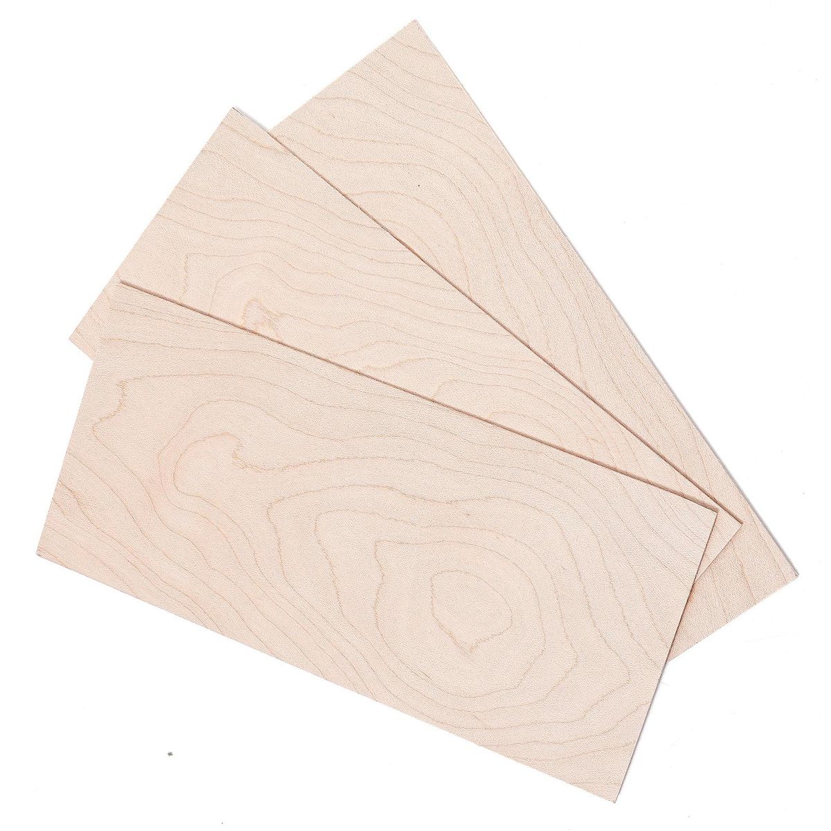 Muspor 3 Pcs Guitar Head Veneer Guitar Veneer Guitar Head Plate Neck Shims Maple Wooden Guitar Headplate DIY Replacement for Luthiers DIY Work Guitar Head Veneers Guitar Neck Shims