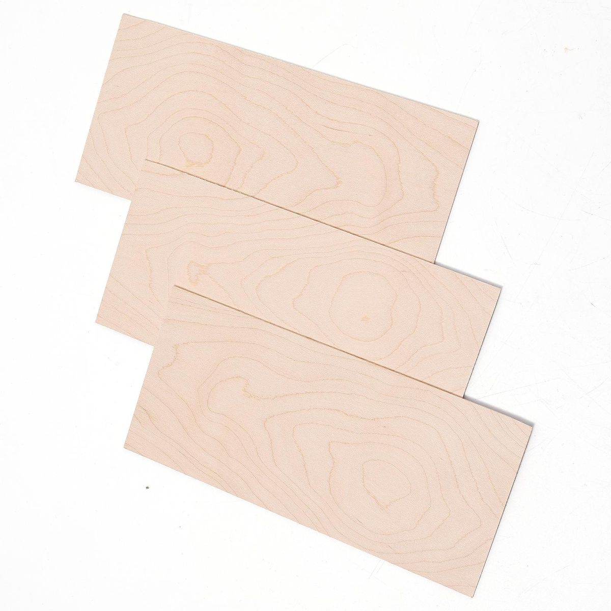 Muspor 3 Pcs Guitar Head Veneer Guitar Veneer Guitar Head Plate Neck Shims Maple Wooden Guitar Headplate DIY Replacement for Luthiers DIY Work Guitar Head Veneers Guitar Neck Shims